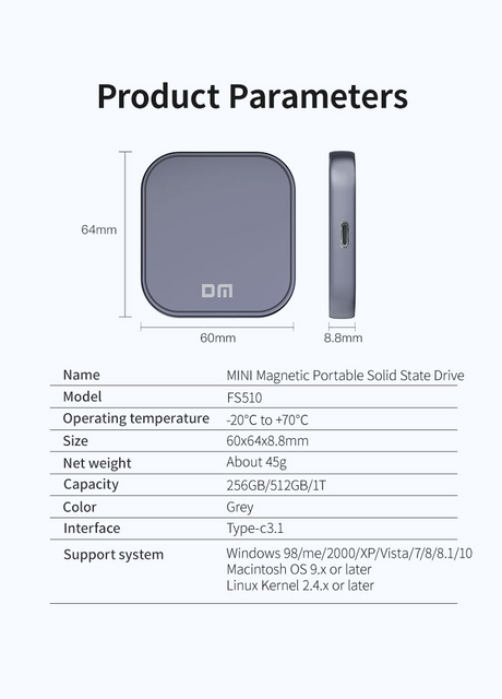 SSD memorija za telefon 512GB