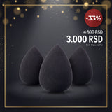 Set 3x Black makeup blender
