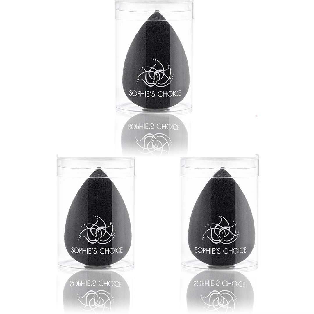 Set 3x Black makeup blender